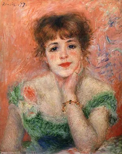 Jeanne Samary in a Low Necked Dress Pierre-Auguste Renoir